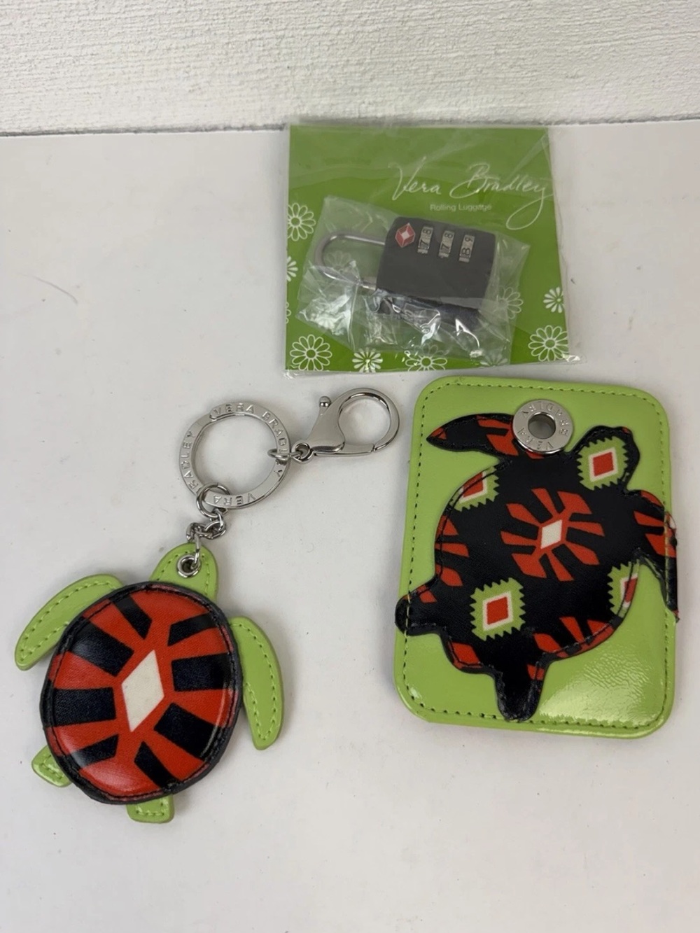 Vera Bradley Luggage Tag, Lock, & Keychain